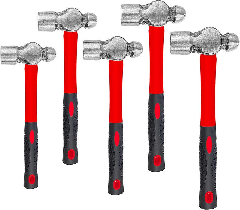ct 5-Piece Ball Peen Hammer Set, 8, 12, 16, 24, 32oz - Image 1